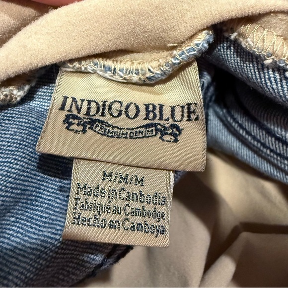 Indigo Blue High Waist Tan and Blue Shorts size M - Picture 4 of 4